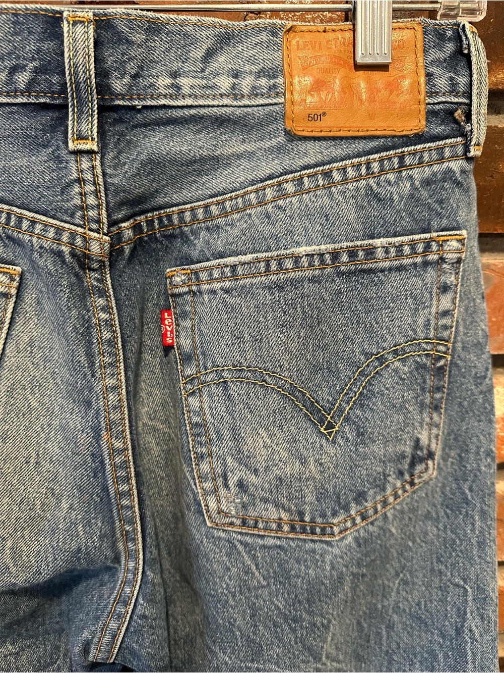 Levi's vintage XX White Oak Cone 100% cotton selvedge jeans size 27x32 - Picture 3 of 11